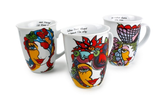 [750352] Set 6 mugs 32cl Josien Broeren