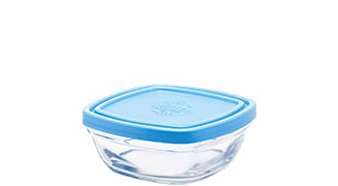 Coupelle avec couvercle 11cm 30 cl Lys carré empilable