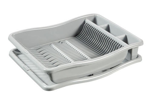 [2434099] EGOUTTOIR VAISSELLE L ET PLATEAU GRIS CL