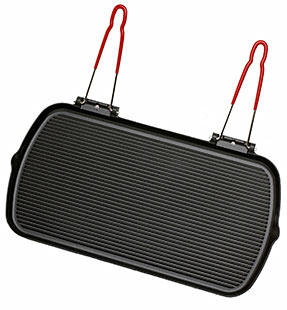 [164683] Gril en fonte rectangulaire 51x27x3 cm