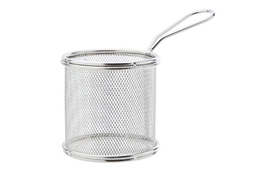 [5367191] MINI PANIER FRITES INOX ROND D8.8XH9CM