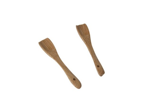 [17001] SET 20 MINI CUILLIERES SEL BAMBOU 8CM