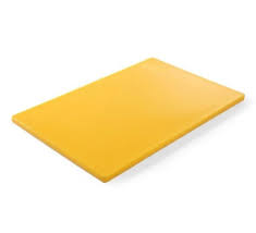 [825655] Planche à découper HACCP 60x40cm Jaune pour volaille