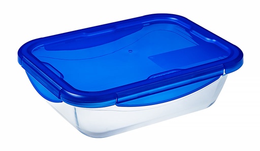 [580152] Plat rectangulaire + couv. 1,70 L 24x18x7,5 cm Cook & Go