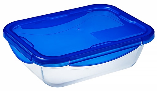 [580154] Plat rectangulaire + couv. 3,30 L 30x23cmx9,5 cm Cook & Go