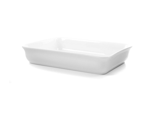 [752721] Plat à four 20x14xH4cm blanc Flavor