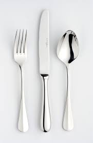 [1610-51] Set 12 COUTEAUX TABLE ORFEVRE BAGUETTE