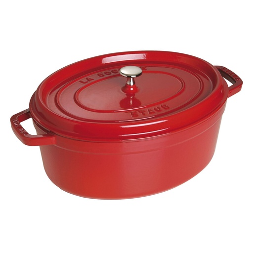 [1103306] Cocotte ovale Staub 33 cm - cerise 6,7 l