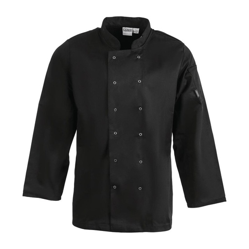[A438-L] Veste de cuisine mixte Whites Vegas noire L