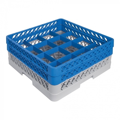 [CR1612] Rack tumbler 16 comp D. max 11.2cm x H. max 16cm