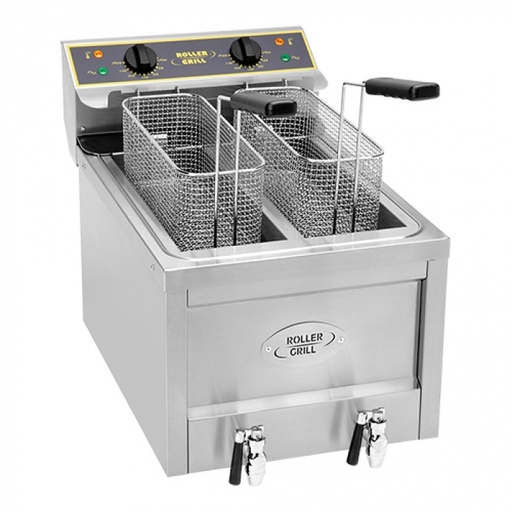 [304111] Friteuse Roller Grill 8L+8L robinets de vidange