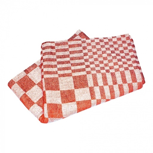 [878013] Essuie / torchon de cuisine rouge 65cm